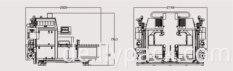 Wellpappe Karton Box Verpackungsmaschine